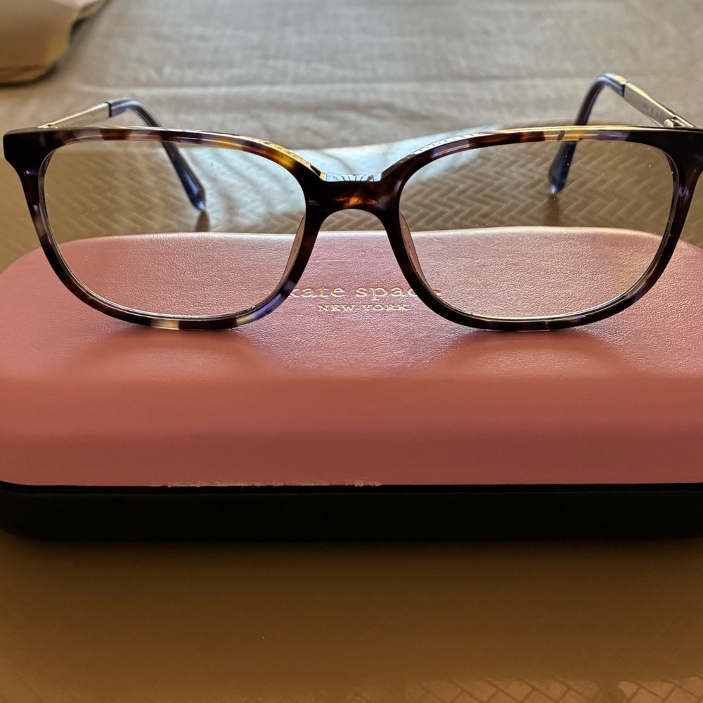 Kate Spade Blue and Brown Tortoiseshell Eyeglasses or Sunglasses with case